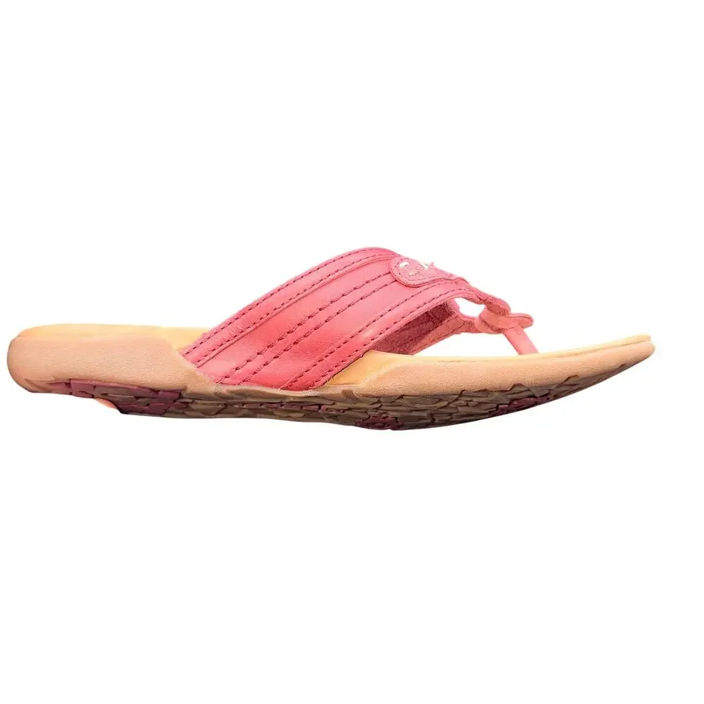 Merrell Port Performance Flip Flop Sandals Red Leather Women’s 8